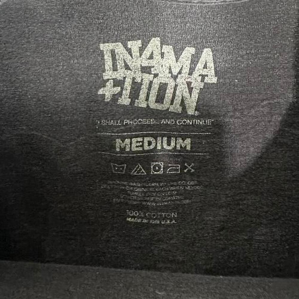 In4ma+Tion Originals Black Bones Graphic T-shirt Size Medium - Picture 3 of 8